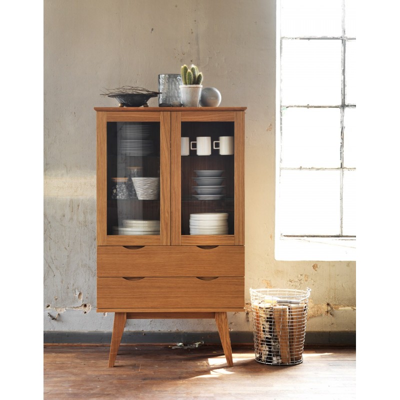 RO Filip Display Cabinet Oak